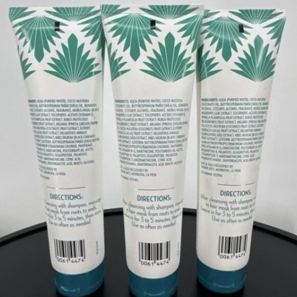 Trader Joe's Hair Mask Shea Butter & Coconut Oil 5.1oz Bundle 3 Pack NEW NWT - Picture 2 of 3